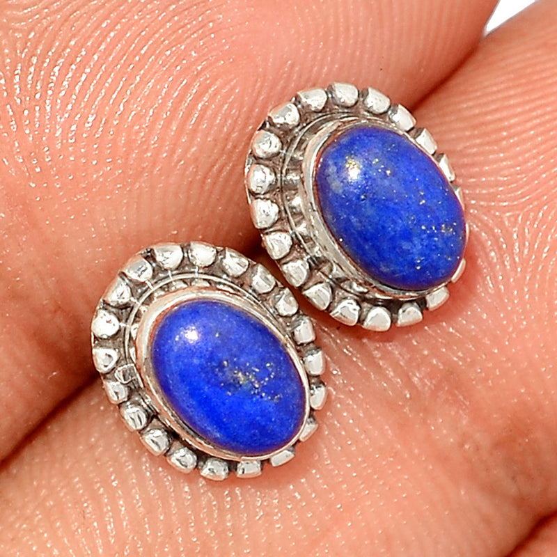 Small Filigree - Lapis Lazuli Studs - LPSS501