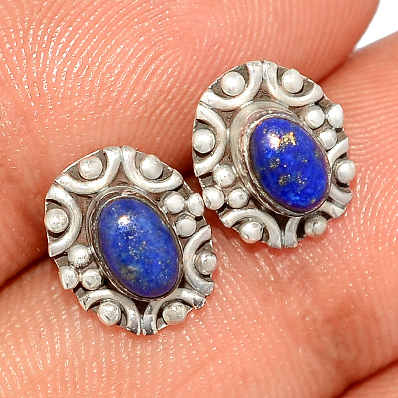 Small Filigree - Lapis Lazuli Studs - LPSS506