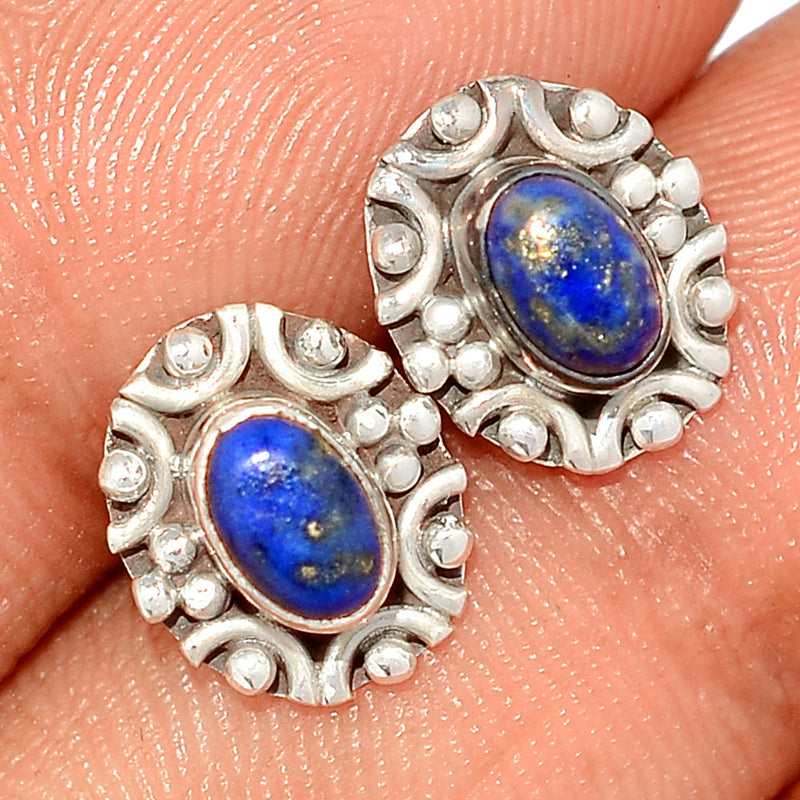 Small Filigree - Lapis Lazuli Studs - LPSS512