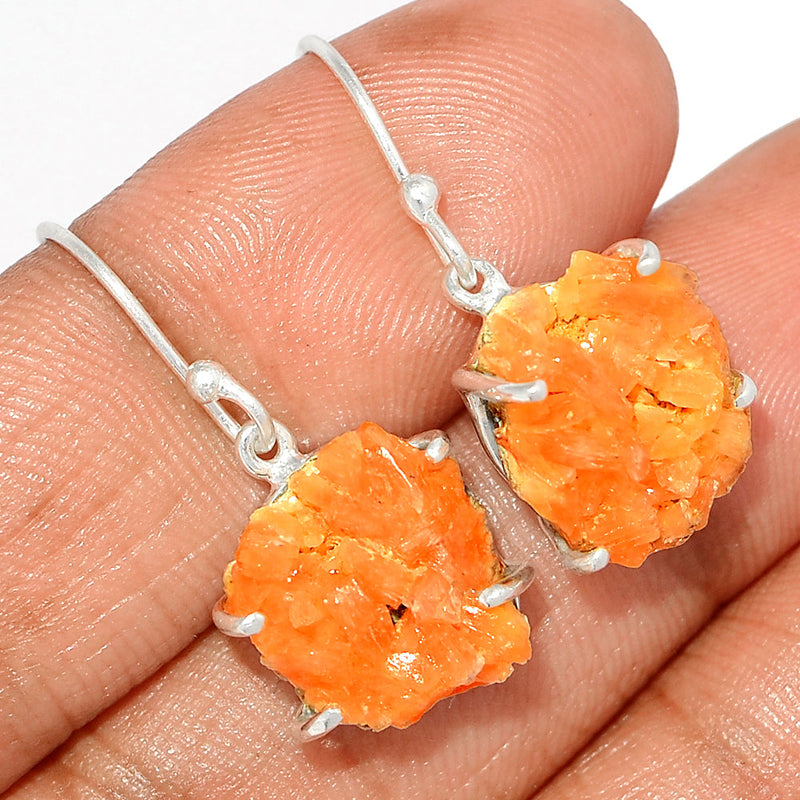 1.1" Orange Heulandite Earrings - OHLE7