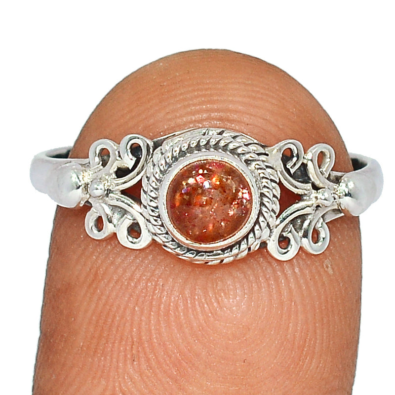 Small Filigree - Sunstone Ring - SNSR1247