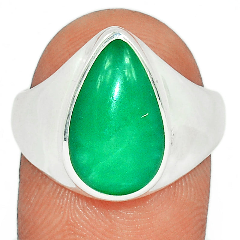 Solid - Chrysoprase Ring - CRPR1137