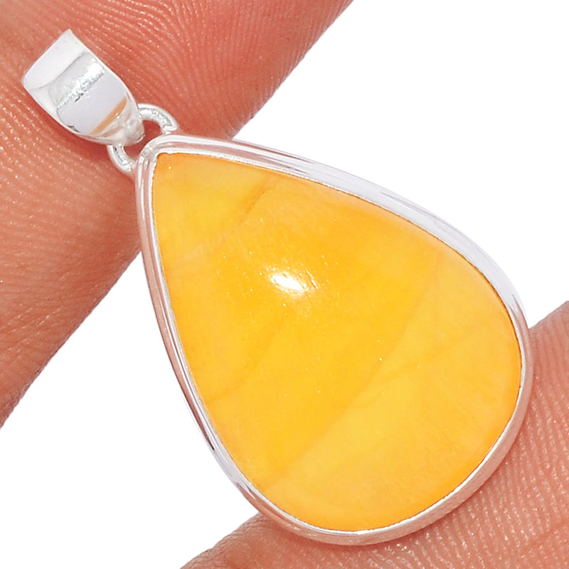 1.5" Yellow Lace Agate Pendants - YLAP126