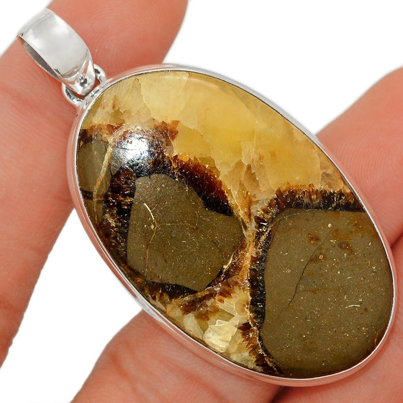 2.2" Yellow Septarian Pendants - YSPP393