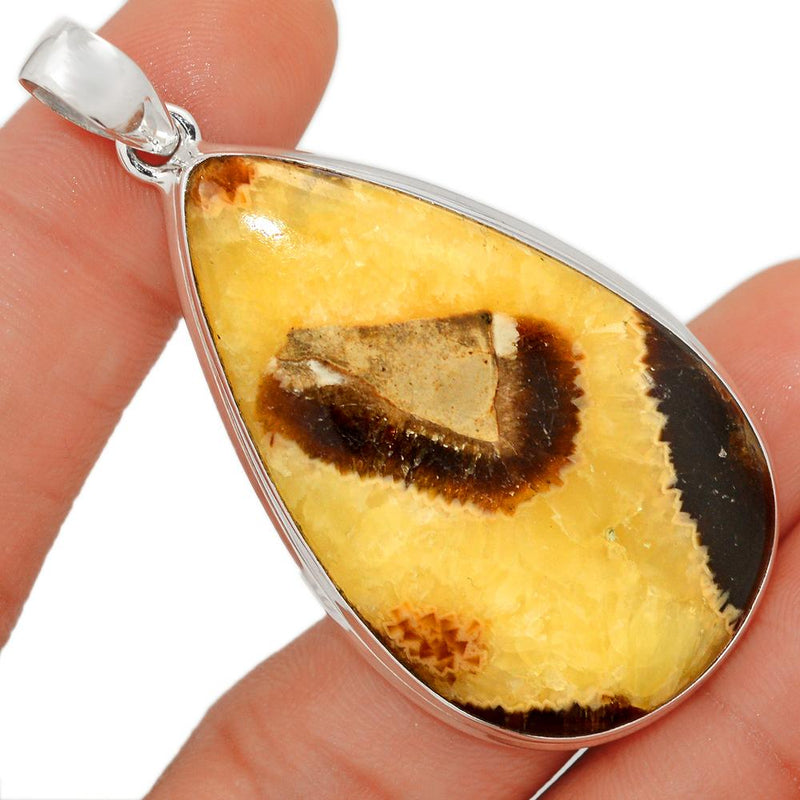 2.5" Yellow Septarian Pendants - YSPP404