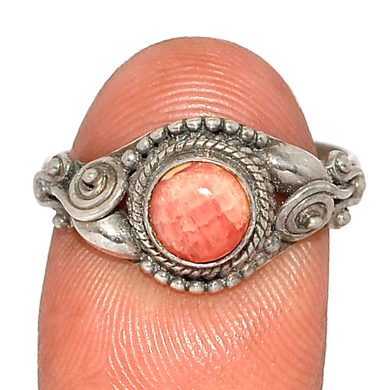 Small Filigree - Rhodochrosite Ring - RDOR2505