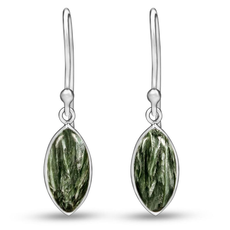 6*12 MM Marquise - Seraphinite Earrings - CB-E901SRN Catalogue